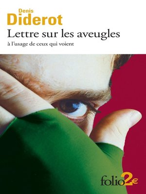 cover image of Lettres sur les aveugles à l'usage de ceux qui voient